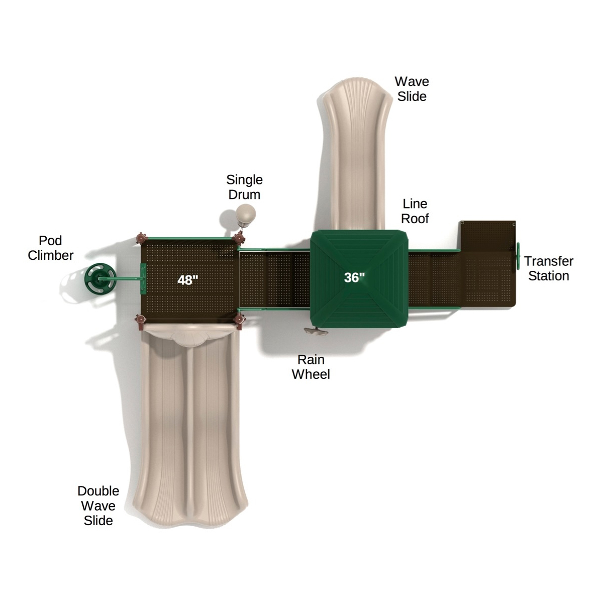 Port Angeles Playground System by Playground Equipment AAA