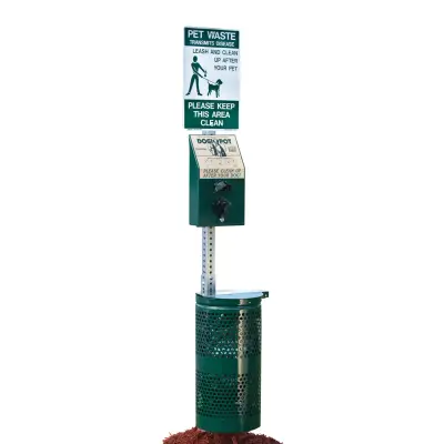 Green DOGIPOT Pet Waste Station