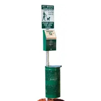 Green Steel Header Pak Pet Station