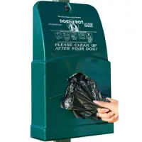 Green Polyethylene Junior Bag Dispenser