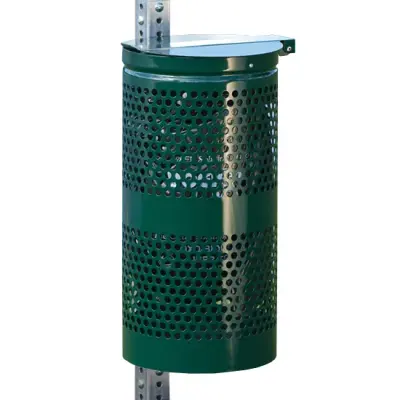 10 Gallon Green Aluminum Waste Receptacle