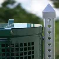 Square Post Pyramid Rain Cap