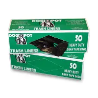 Boxed Roll of Liner Trash Bags 2-pk 50 Count Each (10-15 Gallon)