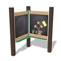 Double Outdoor Magnetic Chalkboard