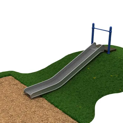 4-feet Single Straight Hillside Roller Slide