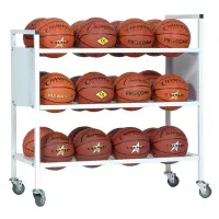 24 Ball Capacity Double Wide Ball Cart