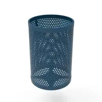 MyTCoat 32 Gallon Honeycomb Steel Trash Receptacle
