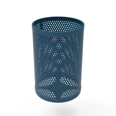 MyTCoat 32 Gallon Honeycomb Steel Trash Receptacle