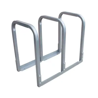 U-Lockit Bike Rack, 3 Hoop - 6 Bike Capacity