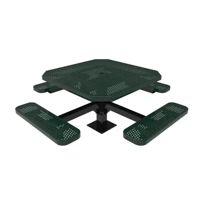 MyTCoat Honeycomb Steel Single Post Octagon Table