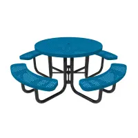 MyTCoat Honeycomb Steel Portable Frame Round Table