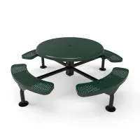 MyTCoat Honeycomb Steel Deluxe Frame Round Table with Smooth Top
