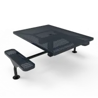 MyTCoat Honeycomb Steel Deluxe Frame Square Table