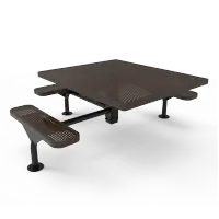 MyTCoat Honeycomb Steel Deluxe Frame Square Table