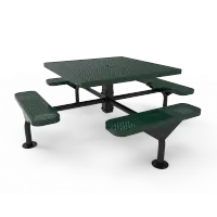 MyTCoat Honeycomb Steel Deluxe Frame Square Table