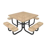 MyTCoat Honeycomb Steel Portable Frame Square Table