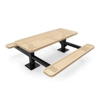 MyTCoat Honeycomb Steel Double Post Picnic Table