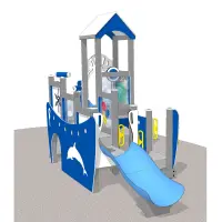 Beach Boat Recycled Plastic Play System