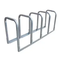 U-Lockit Bike Rack, 5-Hoop, 10-Bike Capacity