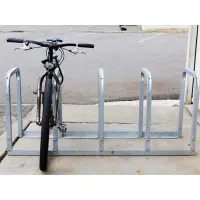 U-Lockit Bike Rack, 5-Hoop, 10-Bike Capacity