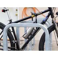 U-Lockit Bike Rack, 5-Hoop, 10-Bike Capacity