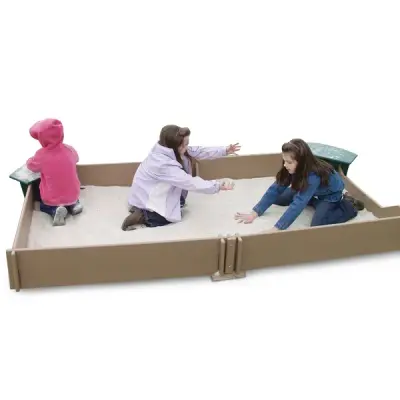 Tot Town Large Sandbox with Seats