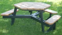Recycled Plastic Hex Table