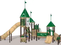 Alpine Peaks Recycled Plastic Play System