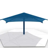 Hexagon Single Column Fabric Shade - Surplus