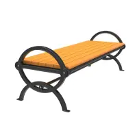 Uptown - Gateway Recycled Plastic Slatted Bench without Back