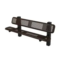 Essentials - Perforated Style Square Frame Park Bench