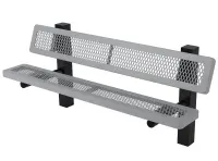 Essentials - Regal Style Square Frame Park Bench