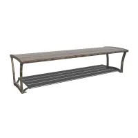 Uptown - Bryce Steel Slatted Bench without Back