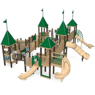Castle Court Recycled Plastic Playsystem