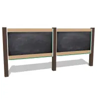Double Outdoor Magnetic Chalkboard