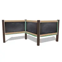 Outdoor Magnetic Chalkboard Triple