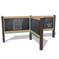 Outdoor Magnetic Chalkboard Triple