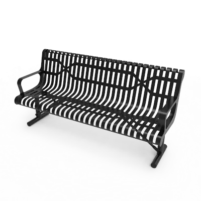 MyTCoat Ribbed Steel Sloped Bench
