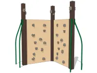 Double Rock Wall Recycled Two-Sided Panel Climber