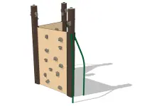 Double Rock Wall Recycled Two-Sided Panel Climber