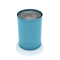 Electrogalvanized 3/16-inch Steel Swing Chain - Barrel of 500 Continuous Feet