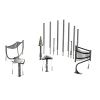 Sculptural Ensemble (includes Contrabass Chimes, Lilypad Cymbals, Manta Ray, Harp, Pagoda Bells, and Aria)