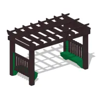 Garden Arbor with Benches