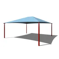 Square Shade Shelter with 10 feet high Entrance Height