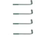 Frog Furnishings In-Ground J-Bolts (set of 4)