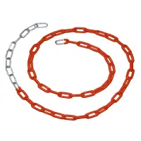 Individual PVC Coated Metal Swing Set Chain - 78 inches (length accommodates belt seat at 8-feet top rail)