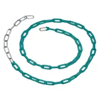 Individual PVC Coated Metal Swing Set Chain - 78 inches (length accommodates belt seat at 8-feet top rail)