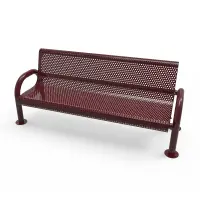 MyTCoat Honeycomb Steel Pipe Frame Bench With Back
