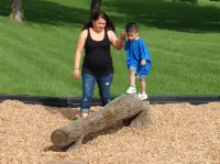 NatureROCKS 8-foot Fallen Tree Balance Beam