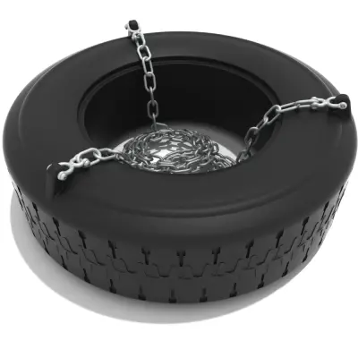1 Seat Tire Swing Seat Package (Includes Tire Seat, Chain, Connectors, Tool)